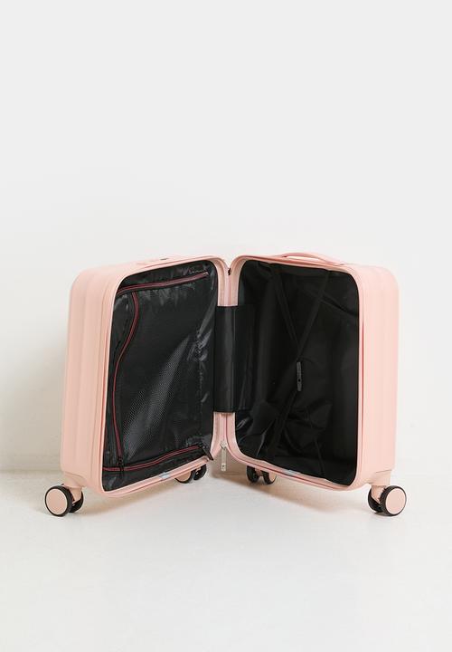 Pop Candy - Cabin ribbed trolley bag - blush pink