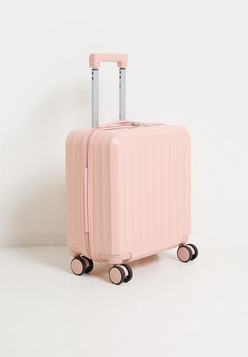 Pop Candy - Cabin ribbed trolley bag - blush pink