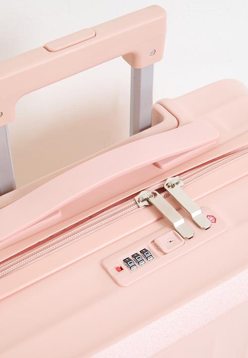 Pop Candy - Cabin ribbed trolley bag - blush pink
