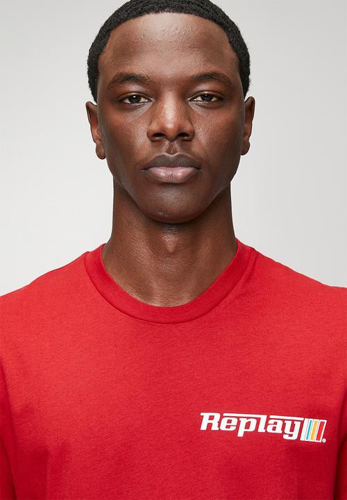 Replay - Logo Graphic T-Shirt - Red