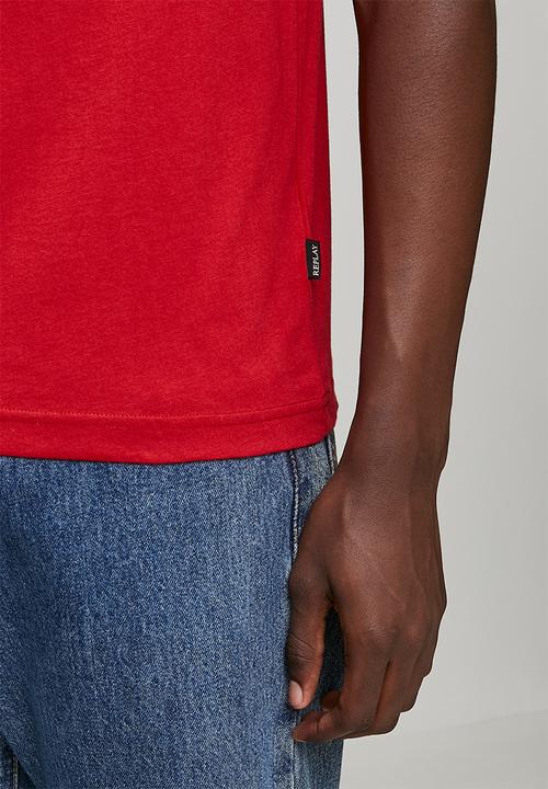 Replay - Logo Graphic T-Shirt - Red