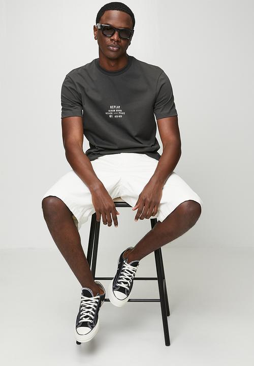 Replay - Heavy Cotton Denim Goods T-shirt - Iron