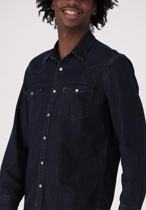 Levi’s® - Classic western standard denim shit - webster blue blk overdye