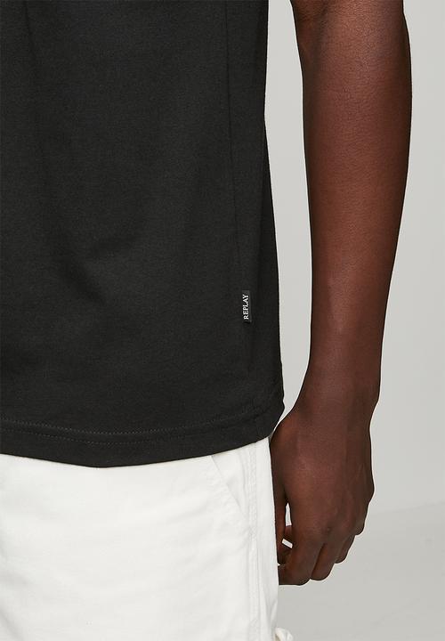 Replay - Miami Print T-Shirt - Black