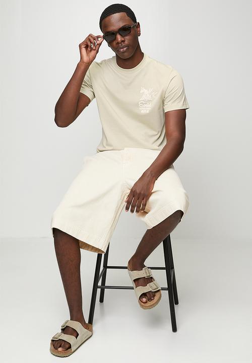 Replay - Miami Print T-Shirt - Bone