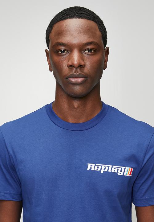 Replay - Logo Graphic T-Shirt - Blue