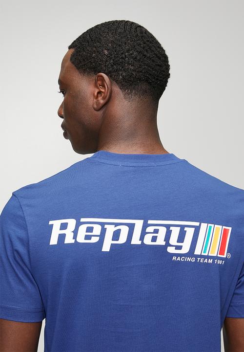Replay - Logo Graphic T-Shirt - Blue
