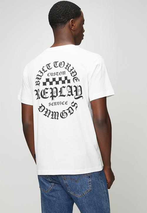 Replay - BASIC JERSEY 30/1 - NATURAL WHITE.