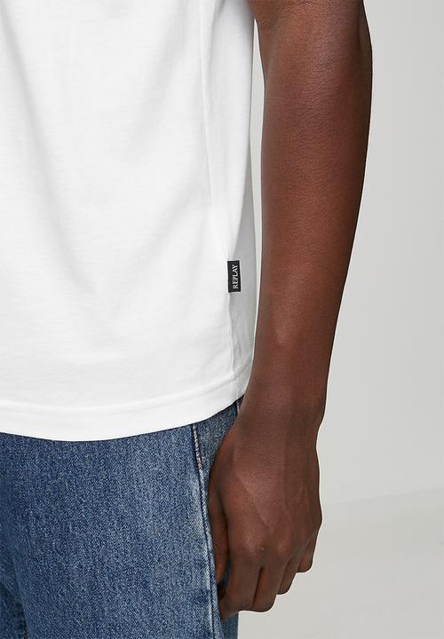 Replay - BASIC JERSEY 30/1 - NATURAL WHITE.