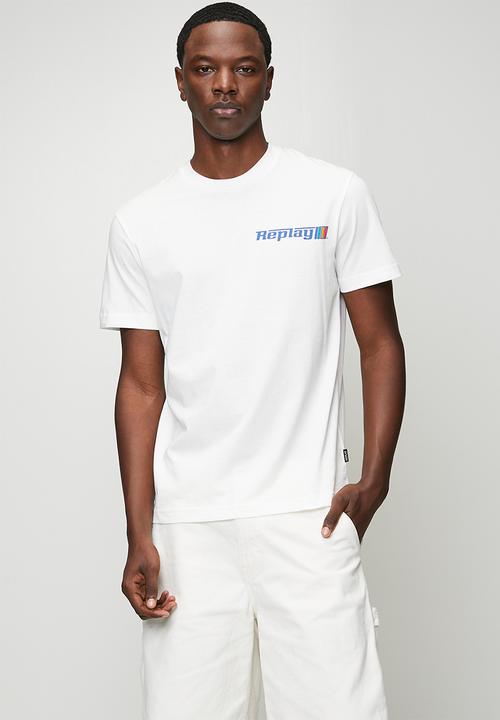 Replay - Logo Graphic T-Shirt - Natural White