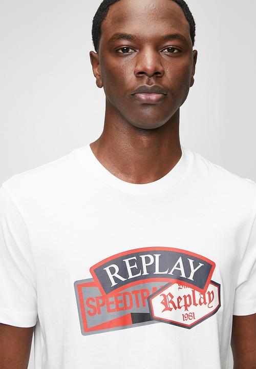 Replay - Speed Badge T-shirt - Natural White