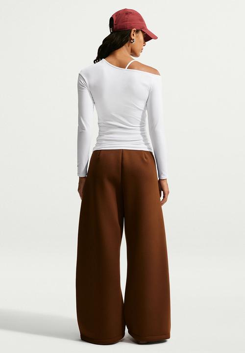 Nike - W Nk Long-Sleeve Fitted Top - White