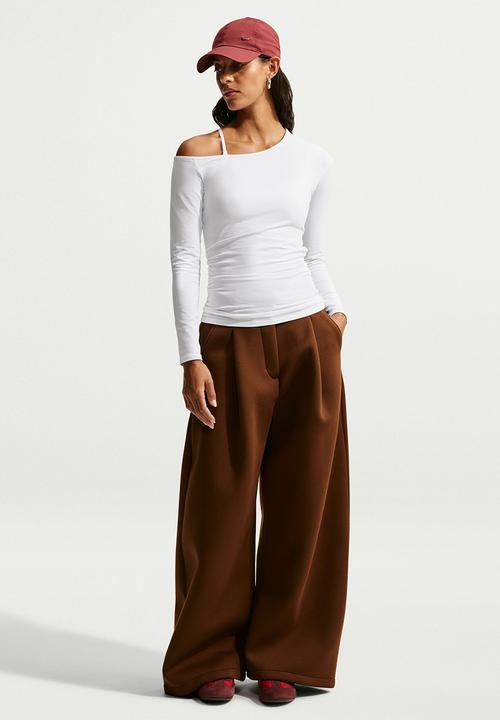 Nike - W Nk Long-Sleeve Fitted Top - White