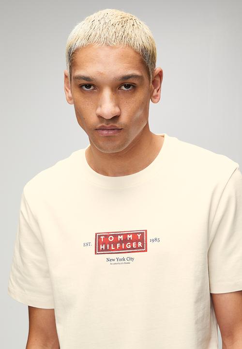 Tommy Hilfiger - Heritage Label T-shirt - Ivory Petal