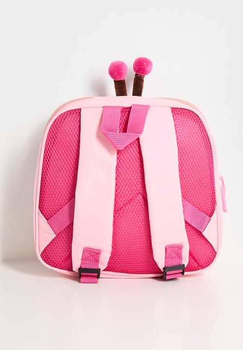 Pop Candy - Giraffe embossed hard shell bakpack - pink