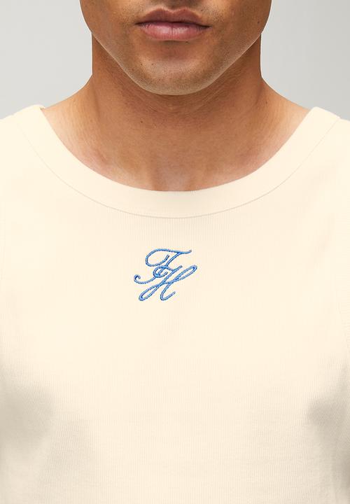 Tommy Hilfiger - RIB TANK, Z00-Ivory Petal