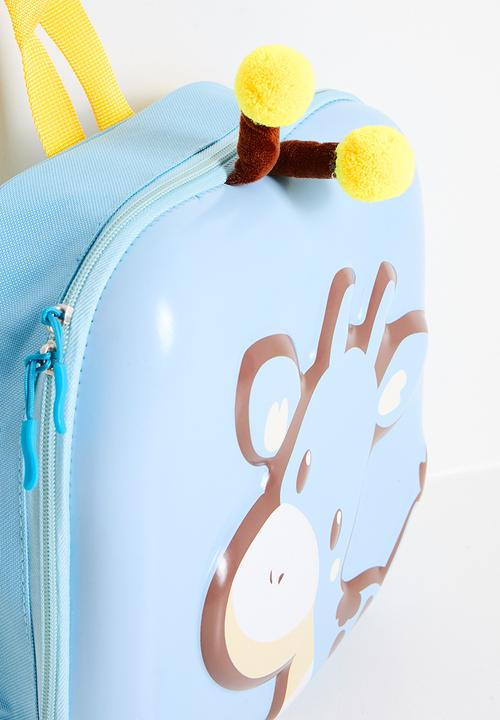 Pop Candy - Giraffe embossed hard shell backpack - blue