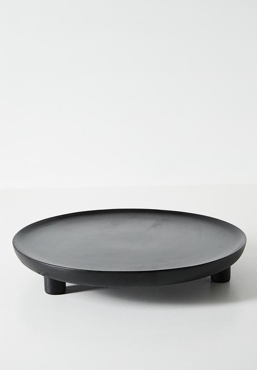 Sixth Floor - Wooden Standing Tray - Black