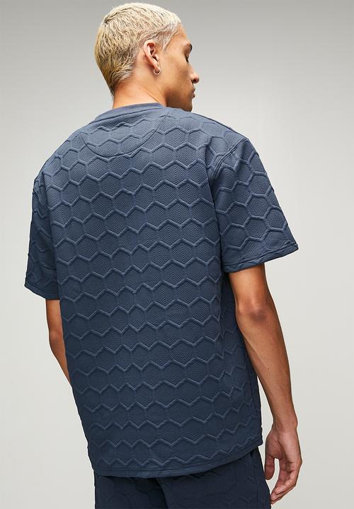 SOVIET - Crew Neck Box Fit Fashion Tee -Midnight