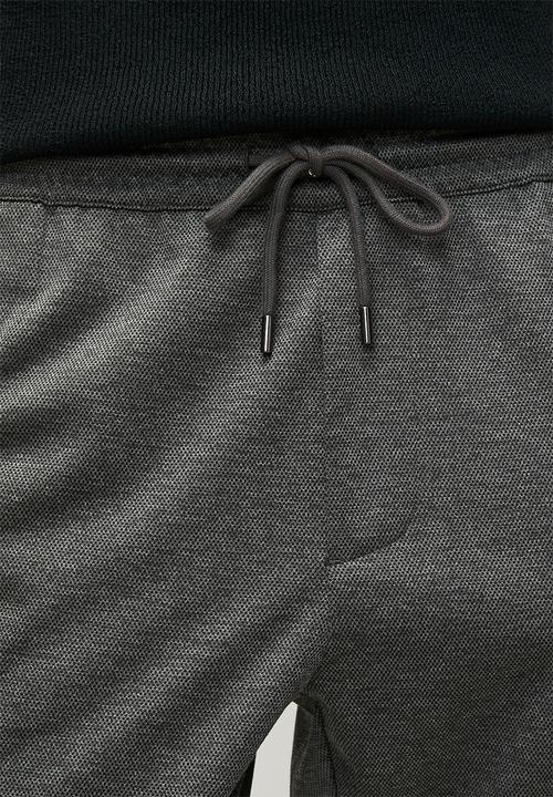 Only & Sons - Onslinus Dobby Stretch Pants - Dark Grey Melange