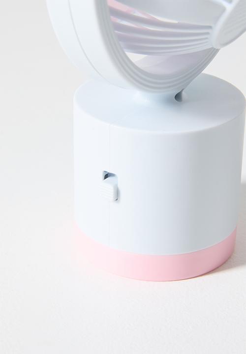 Pop Candy - Animal ear handheld fan - lt blue & pink