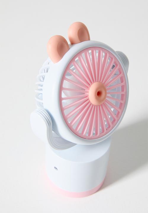 Pop Candy - Animal ear handheld fan - lt blue & pink