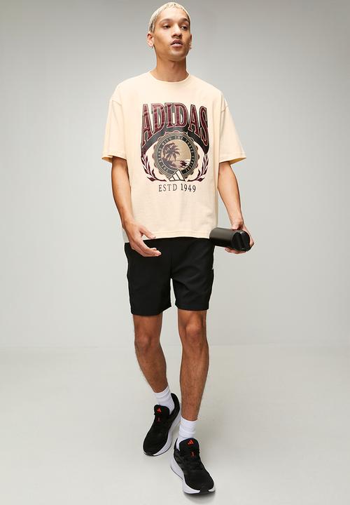 adidas Performance - Varsity Crest Tee- Cream Ecru tint