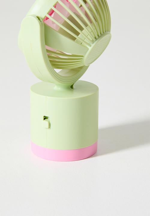 Pop Candy - Animal ear handheld fan - mint green & pink