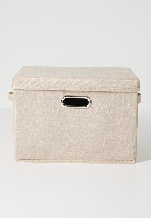 Pop Candy - Canvas storage box (S) - oatmeal