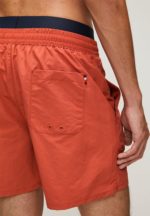Tommy Hilfiger - Mid-Length Swim Shorts- Terra Red
