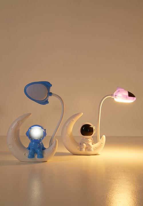 Pop Candy - Astro on the moon lamp - blue & off white