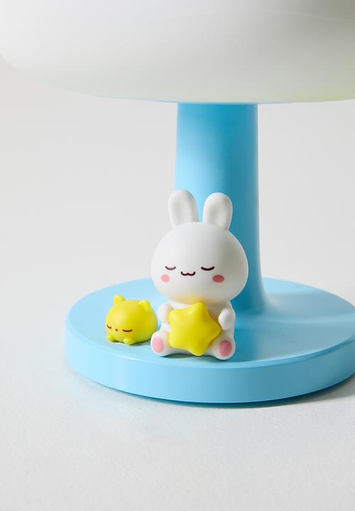 Pop Candy - Rechargeable LED bunny under mushroom lamp - blue/white
