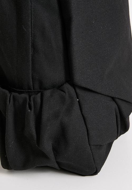 Pop Candy - Pleated front pocket backpack - black