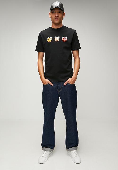 Ben Sherman - Happy Bears Chenille Applique 260Gsm - Black