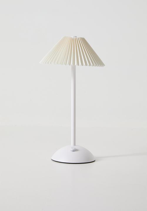 Pop Candy - Rechargeable LED pleated lamp - white