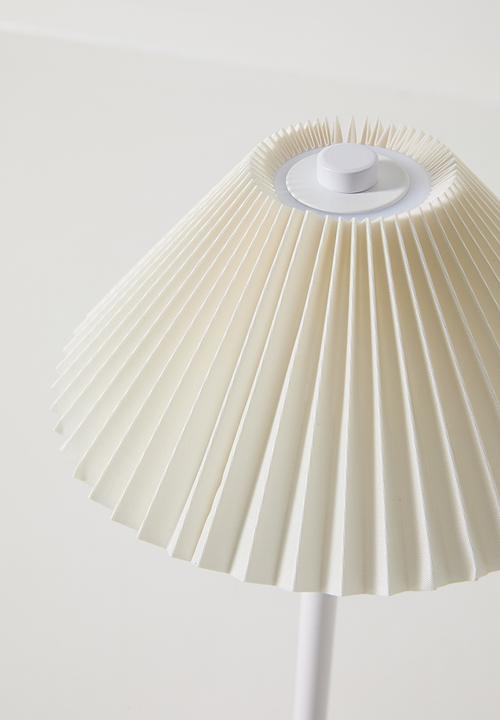 Pop Candy - Rechargeable LED pleated lamp - white