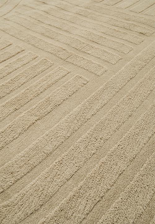 Pop Candy - Zen-inspired geometric pattern rug - light khaki