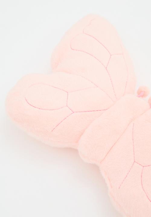 Pop Candy - Mochi minky butterfly-shaped cushion - pink