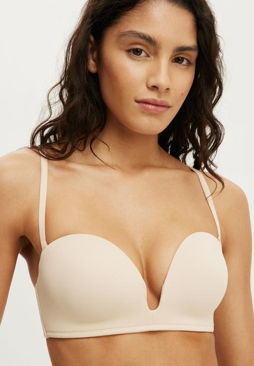 Cotton On - U wire strapless push up bra - frappe