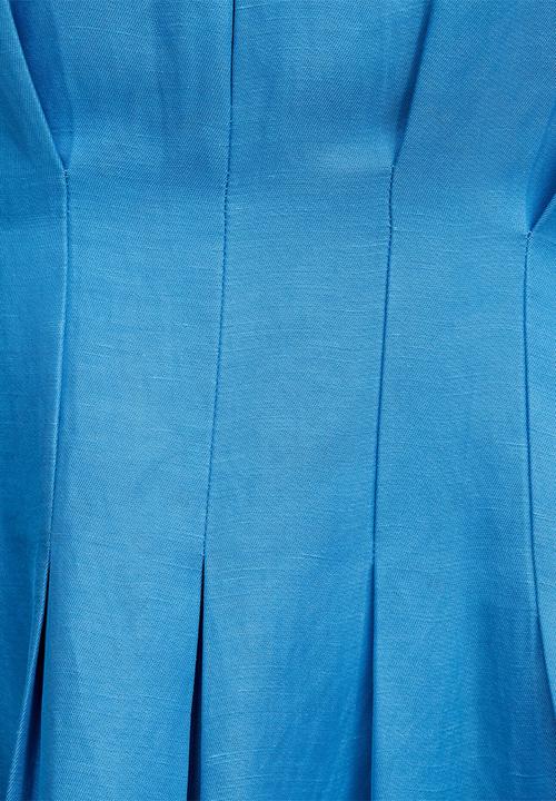 Forever New - Miller pleat halter midi dress - mediterranean blue