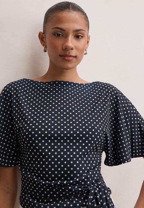 Forever New - Paige flutter sleeve tie back top - newton spot