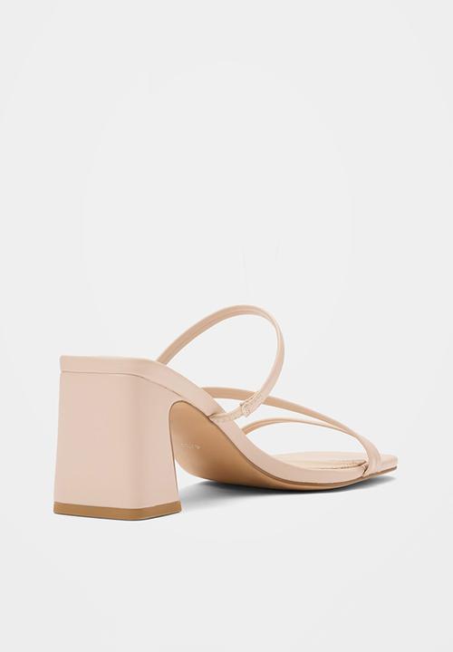 Forever New - Simone strappy mule block heel - neutral