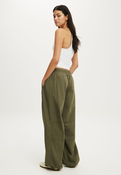 Cotton On - Utility Barrel Pant - Cuteility Green