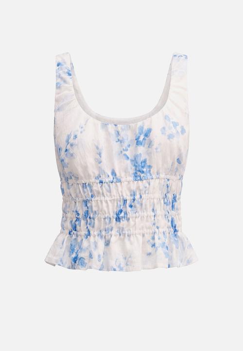 Forever New - Molly shirring top in suki floral co-ord