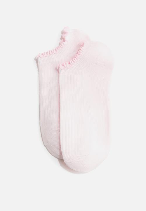 H&M - 5-Pack shaftless socks - pink/burgundy