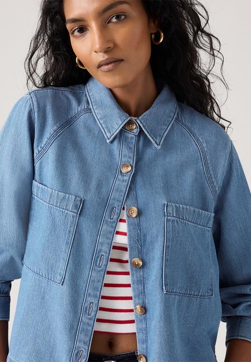 Levi’s® - Tini Ls Utility Shirt - Poolside Blue