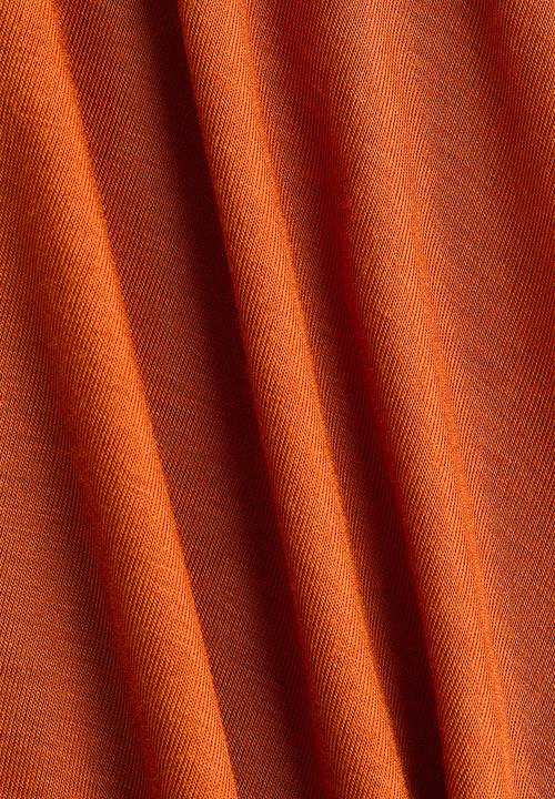 H&M - Gathered viscose top - dark orange