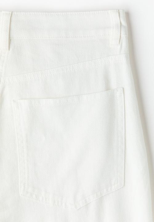 H&M - Linen-blend trousers - white