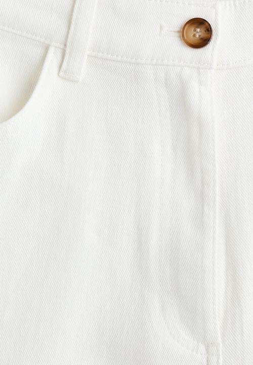 H&M - Linen-blend trousers - white