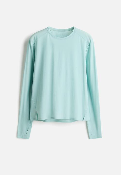 H&M - Sports top with drymove™ - amazonite blue